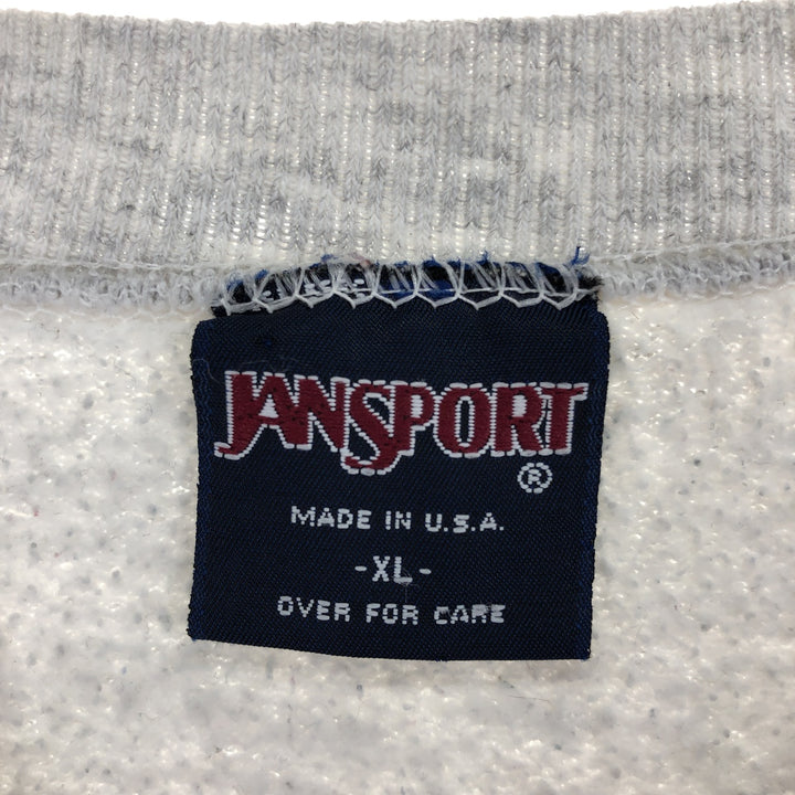 80s-90'S JANSPORT College Sweatshirt, Made in USA, Men's XL, Vintage /eaa468163