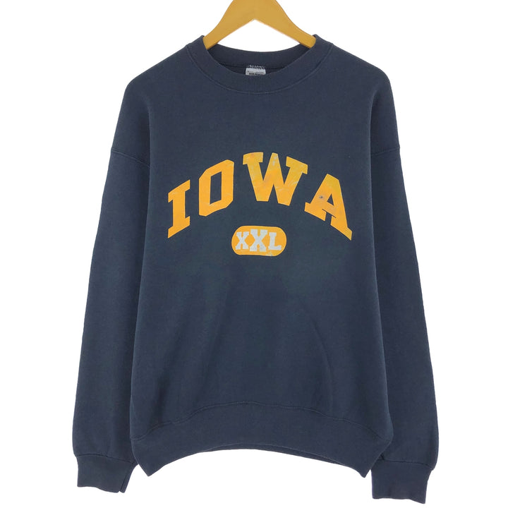 90'S Fruit of the Loom IOWA University of Iowa college sweatshirt, made in USA, men's size L, vintage /eaa468193