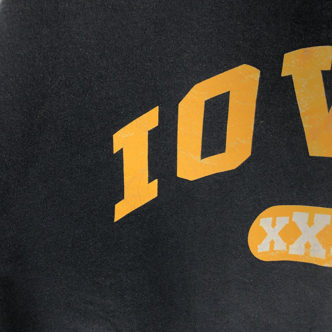 90'S Fruit of the Loom IOWA University of Iowa college sweatshirt, made in USA, men's size L, vintage /eaa468193