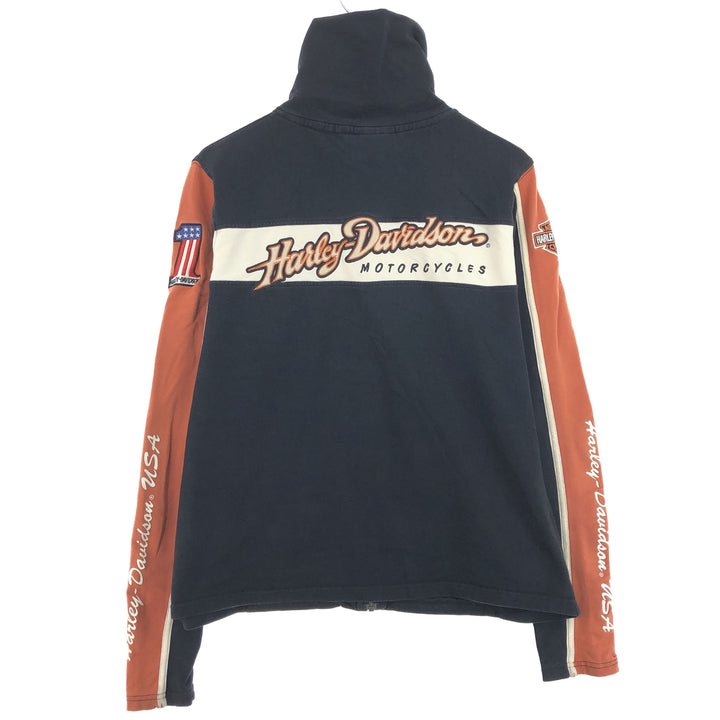00'S Harley-Davidson Back Logo Full Zip Sweatshirt Trainer Men's XL /eaa468503