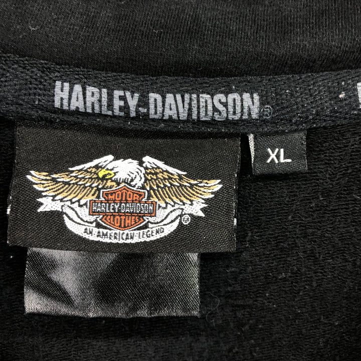 00'S Harley-Davidson Back Logo Full Zip Sweatshirt Trainer Men's XL /eaa468503