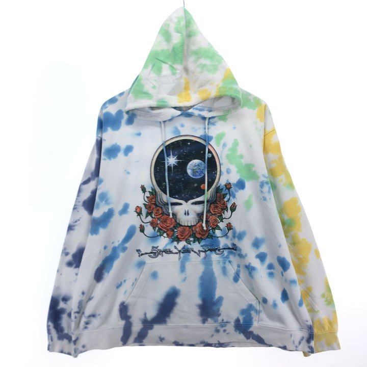 LIQUID BLUE Grateful Dead Tie-dye Pattern Band Sweatshirt Pullover Hoodie Men's XL /eaa468521