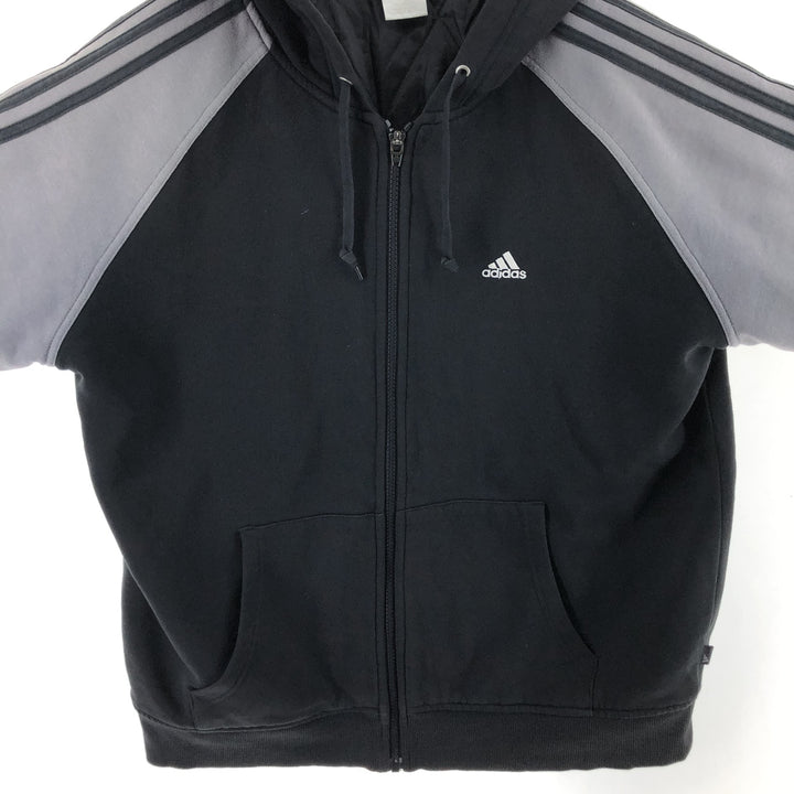 Adidas padded back logo sweat full zip hoodie men's size S / eaa468551