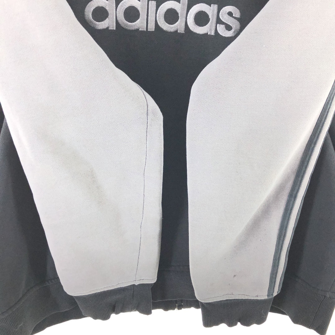 Adidas padded back logo sweat full zip hoodie men's size S / eaa468551