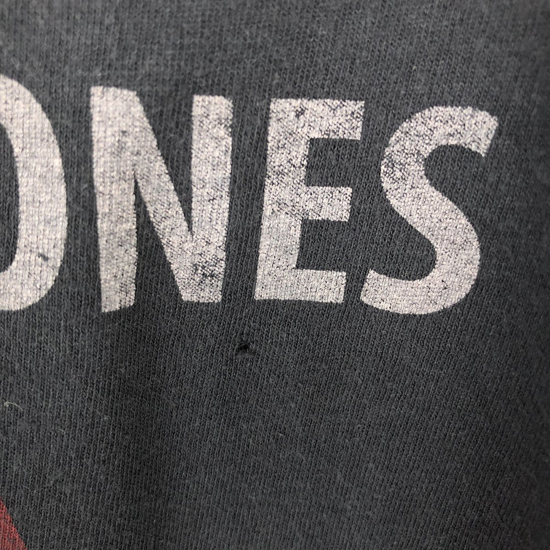 The Rolling Stones Band T-shirt, Band T, Men's L size cotton black type Vintage Second Hand