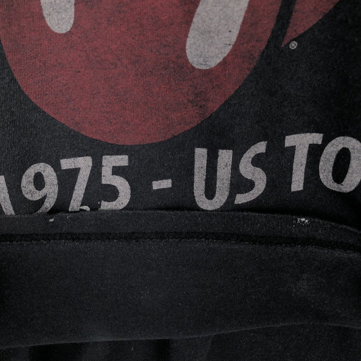 The Rolling Stones Band T-shirt, Band T, Men's L size cotton black type Vintage Second Hand