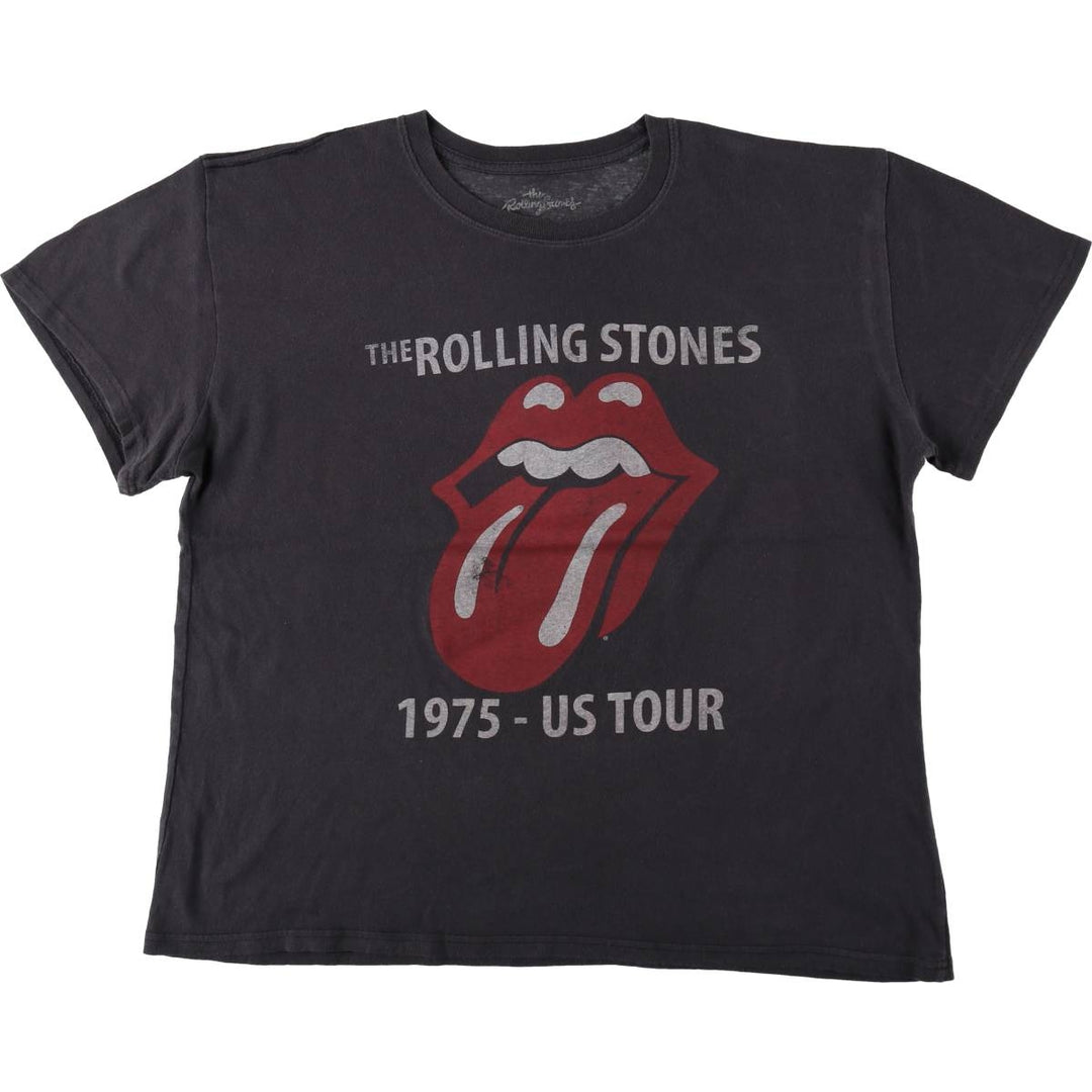 The Rolling Stones Band T-Shirt, Men's XXL cotton Charcoal Vintage Second Hand