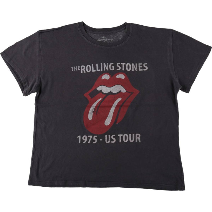 The Rolling Stones Band T-Shirt, Men's XXL cotton Charcoal Vintage Second Hand