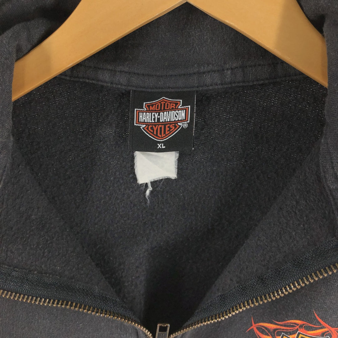 00'S Harley-Davidson HOLOUBEK Half-Zip Sweatshirt, Men's XL Size / eaa468648