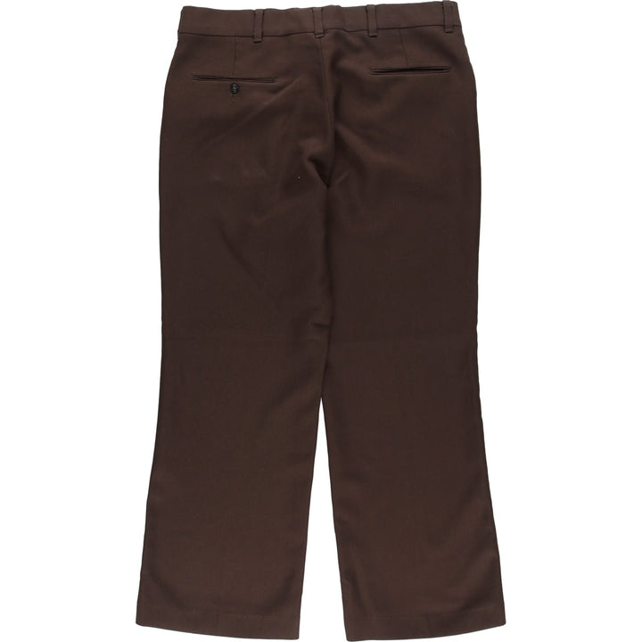 Vintage 1970'S Sears Kings Road flare pants, men's size W36. unclear brown type Vintage Second Hand