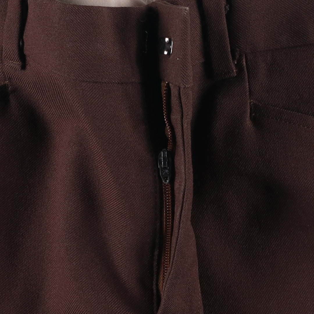 Vintage 1970'S Sears Kings Road flare pants, men's size W36. unclear brown type Vintage Second Hand