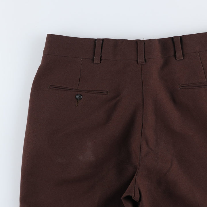 Vintage 1970'S Sears Kings Road flare pants, men's size W36. unclear brown type Vintage Second Hand