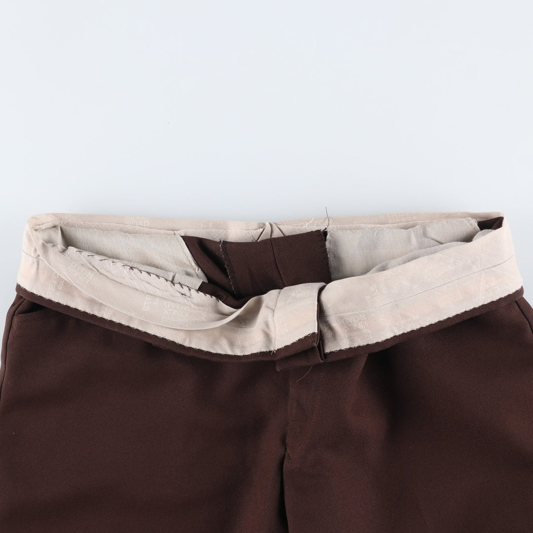 Vintage 1970'S Sears Kings Road flare pants, men's size W36. unclear brown type Vintage Second Hand