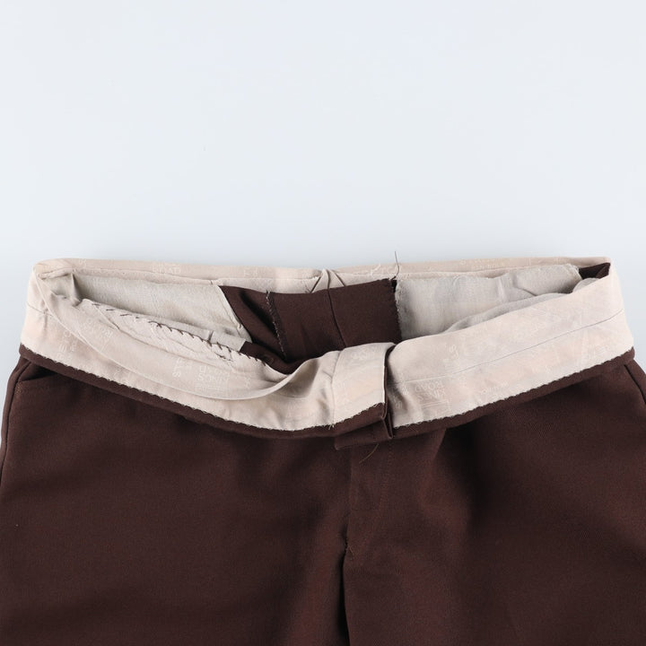 Vintage 1970'S Sears Kings Road flare pants, men's size W36. unclear brown type Vintage Second Hand