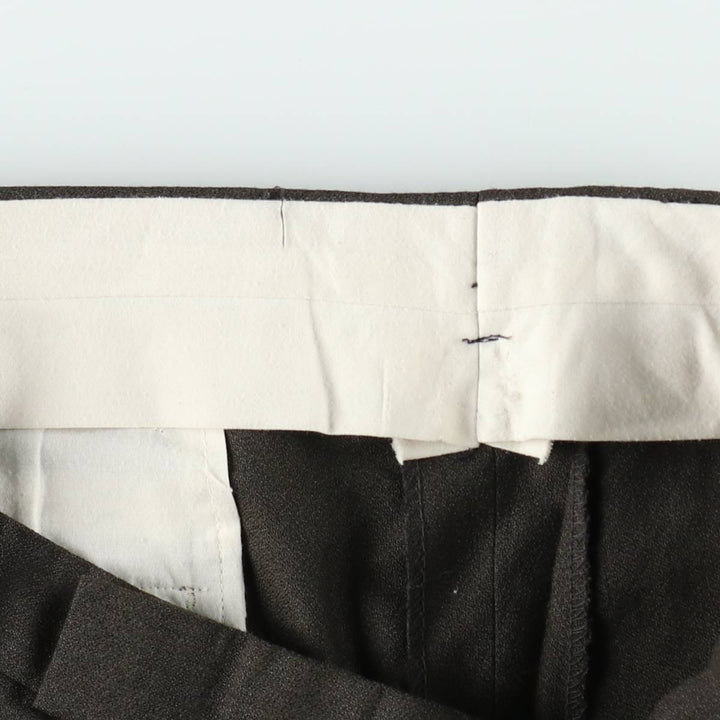 Men's two-pleat slacks, equivalent to size W33, vintage. unclear brown type Vintage Second Hand