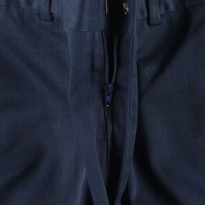 80s-90'S Eddie Bauer Black Tag Slacks Pants Men's W30 (approx.) Vintage cotton navy blue type Vintage Second Hand