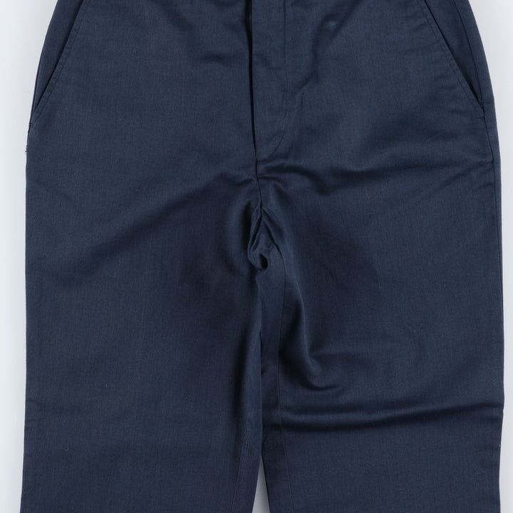 80s-90'S Eddie Bauer Black Tag Slacks Pants Men's W30 (approx.) Vintage cotton navy blue type Vintage Second Hand
