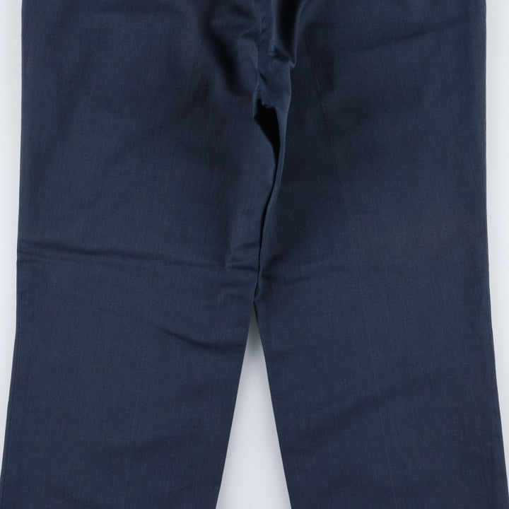 80s-90'S Eddie Bauer Black Tag Slacks Pants Men's W30 (approx.) Vintage cotton navy blue type Vintage Second Hand