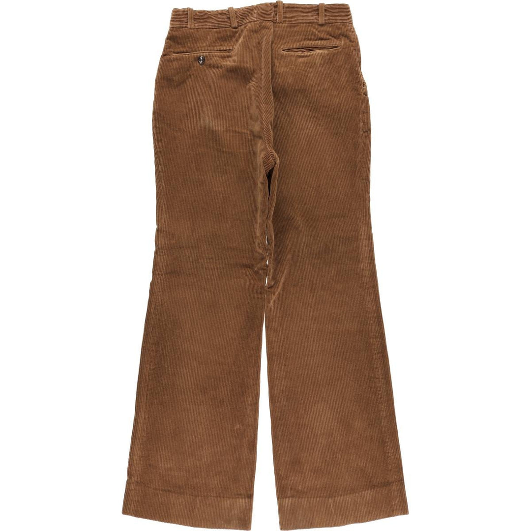 Wide-wale bootcut corduroy pants, men's size W31 (approx.) unclear brown type Vintage Second Hand