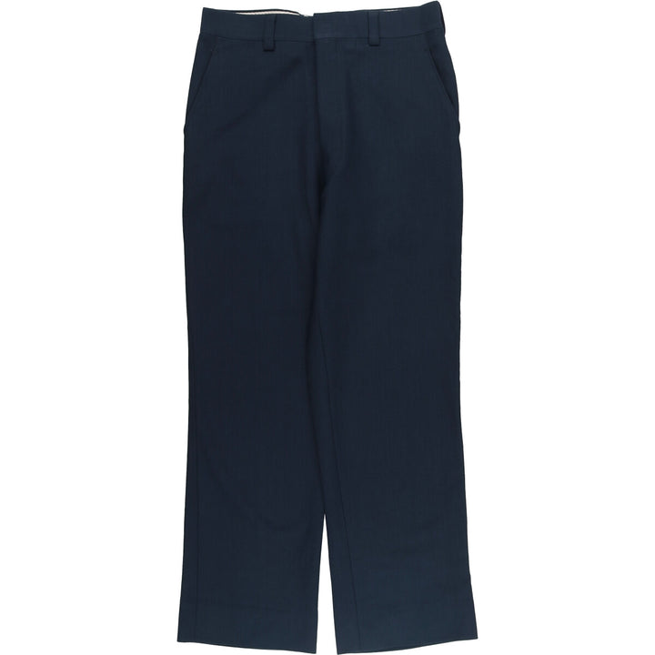 70s-80'S Wool Pants Men's Size W31 unclear navy blue type Vintage Second Hand