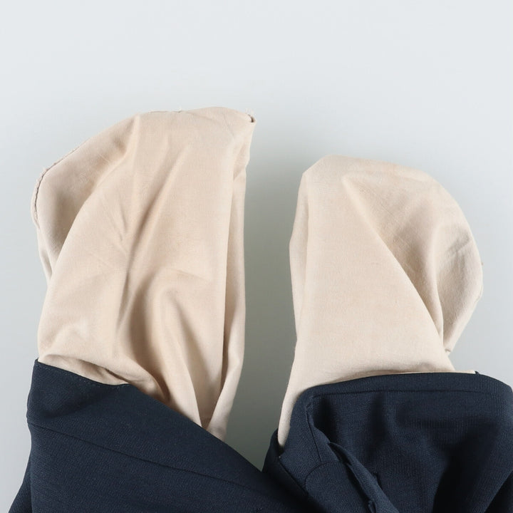 70s-80'S Wool Pants Men's Size W31 unclear navy blue type Vintage Second Hand