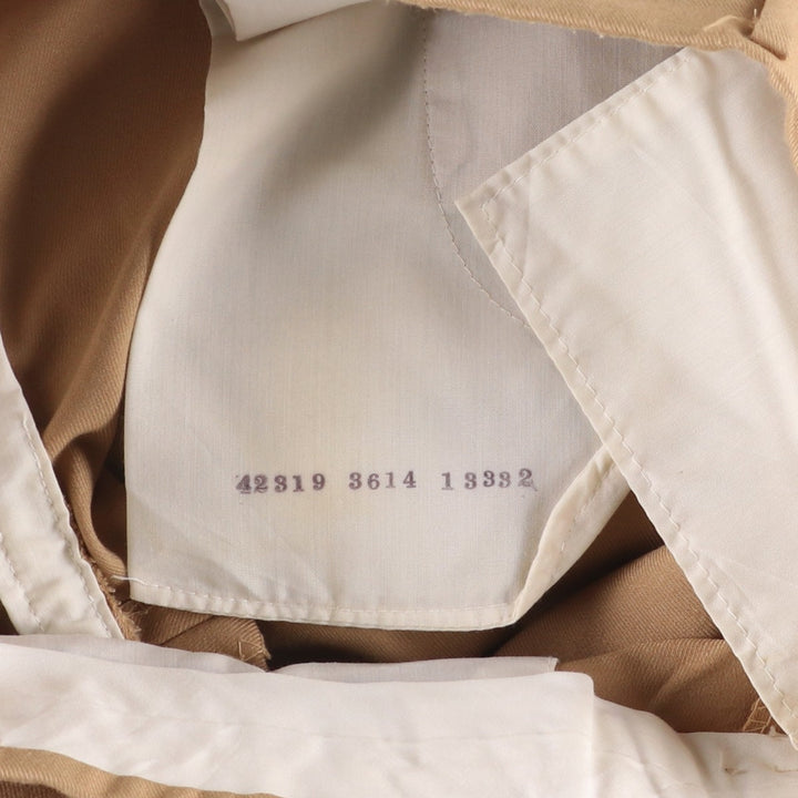 HARRIS CASUALS Two-pleat Slacks, Made in USA, Men's, Size W34, Vintage unclear Beige type Vintage Second Hand