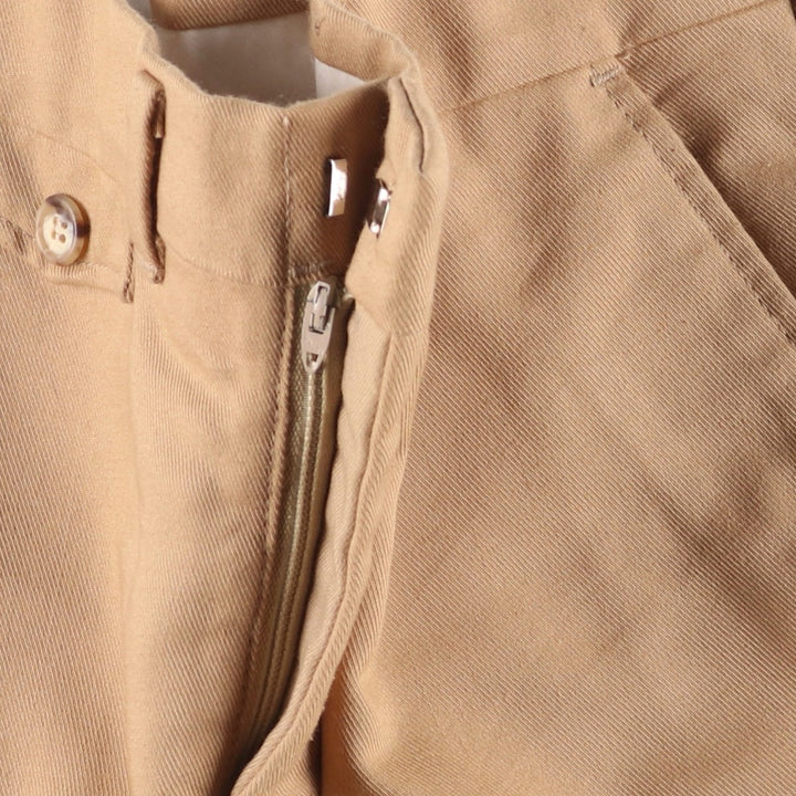 HARRIS CASUALS Two-pleat Slacks, Made in USA, Men's, Size W34, Vintage unclear Beige type Vintage Second Hand