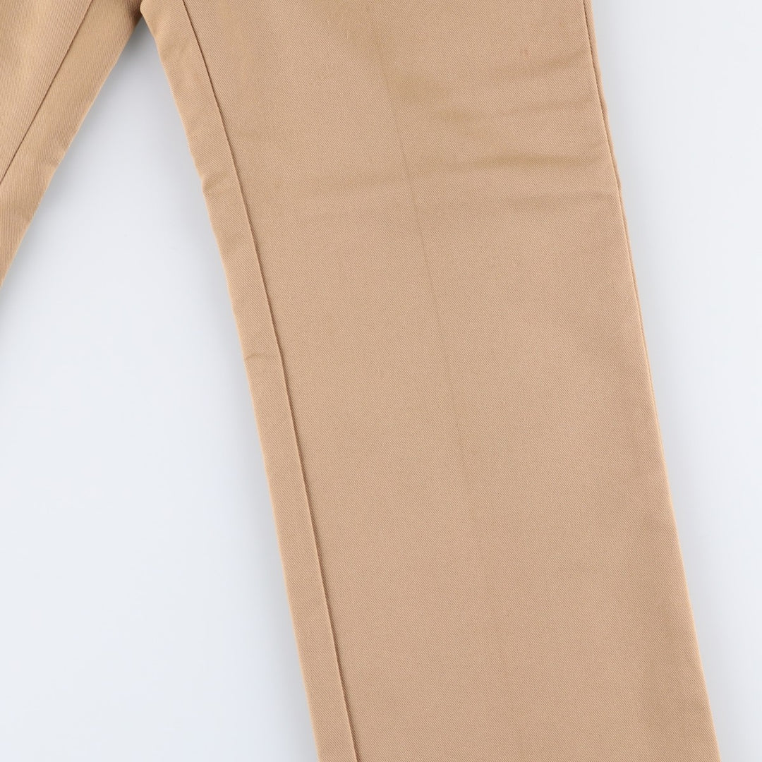 HARRIS CASUALS Two-pleat Slacks, Made in USA, Men's, Size W34, Vintage unclear Beige type Vintage Second Hand