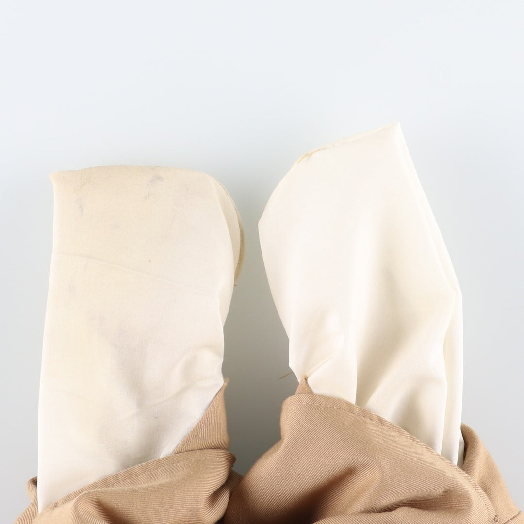 HARRIS CASUALS Two-pleat Slacks, Made in USA, Men's, Size W34, Vintage unclear Beige type Vintage Second Hand