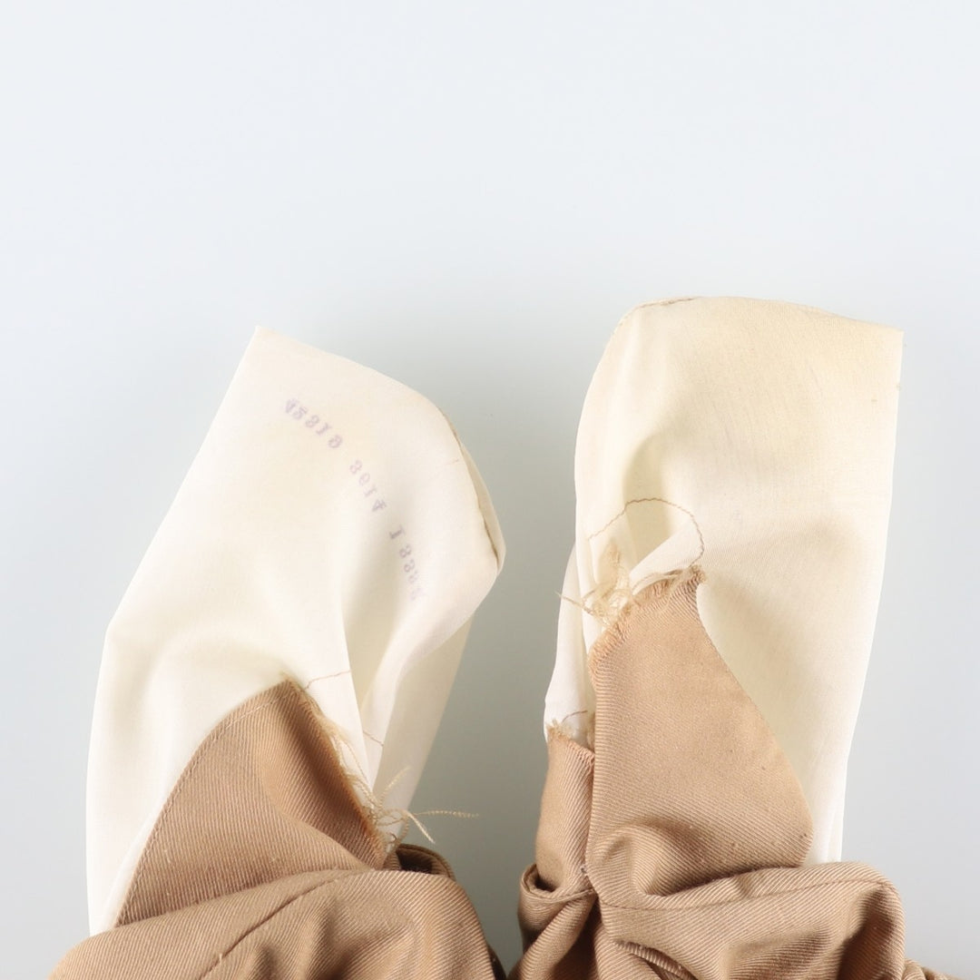 HARRIS CASUALS Two-pleat Slacks, Made in USA, Men's, Size W34, Vintage unclear Beige type Vintage Second Hand