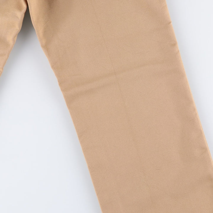 HARRIS CASUALS Two-pleat Slacks, Made in USA, Men's, Size W34, Vintage unclear Beige type Vintage Second Hand