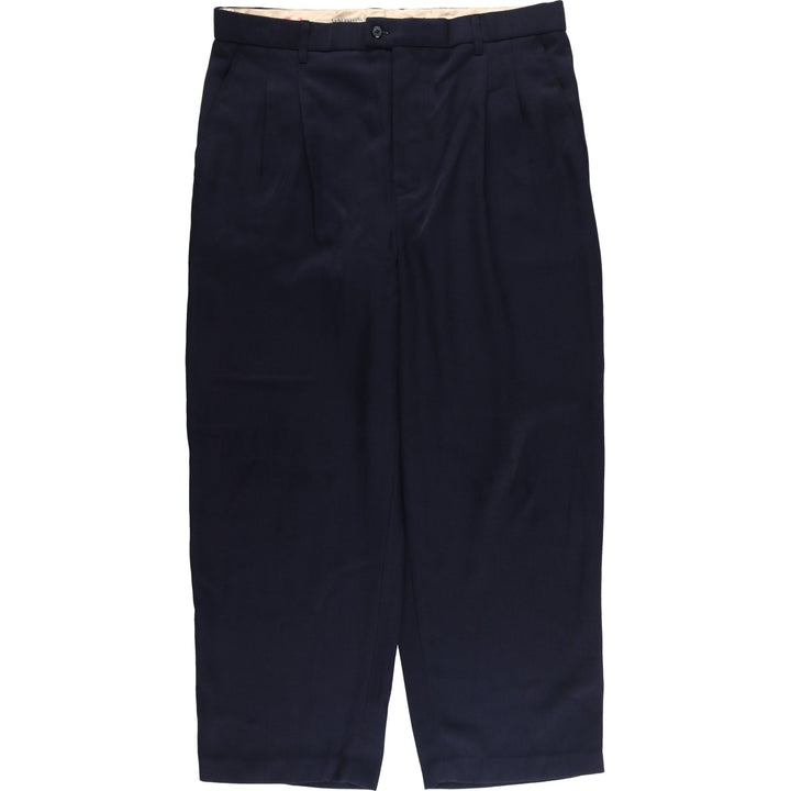GAOSHIWEI Men's Slacks Pants (Size W37) unclear navy blue type Vintage Second Hand