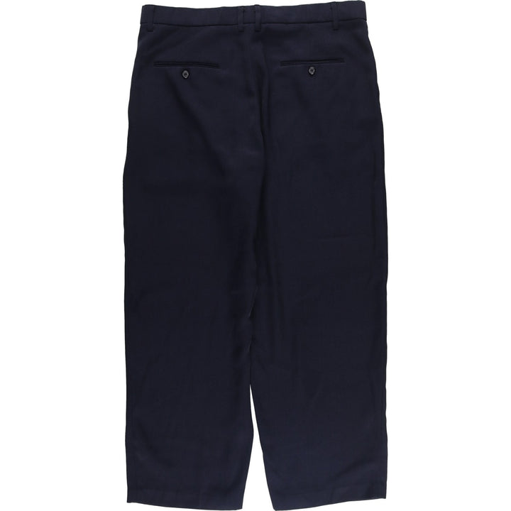 GAOSHIWEI Men's Slacks Pants (Size W37) unclear navy blue type Vintage Second Hand