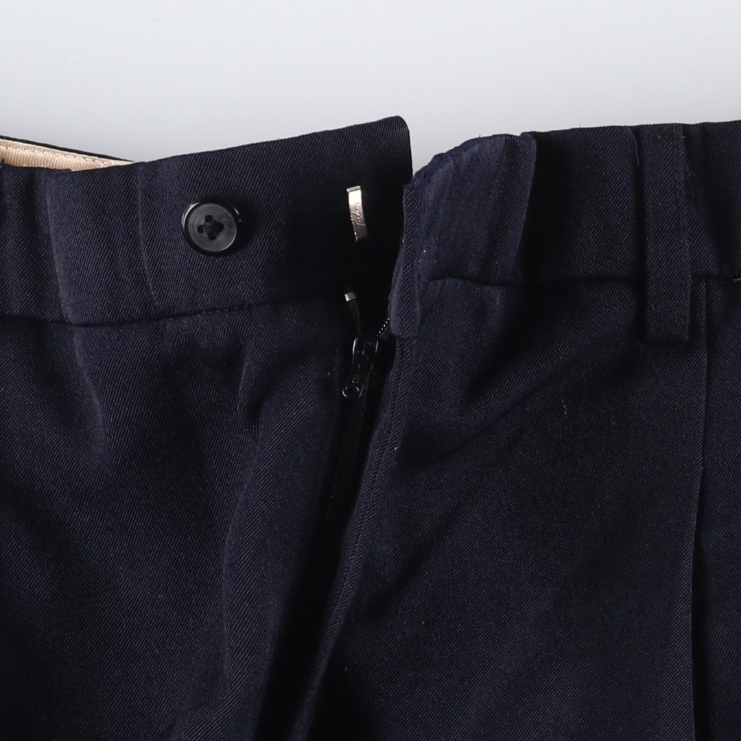 GAOSHIWEI Men's Slacks Pants (Size W37) unclear navy blue type Vintage Second Hand
