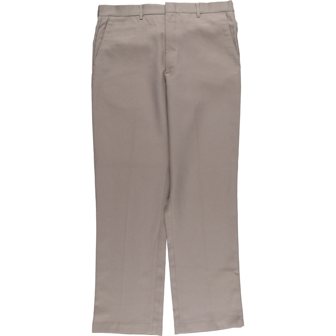 70s~80'S Vintage slacks for men, size W34 unclear gray type Vintage Second Hand