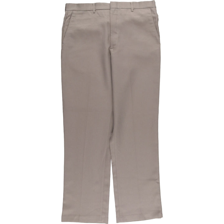 70s~80'S Vintage slacks for men, size W34 unclear gray type Vintage Second Hand