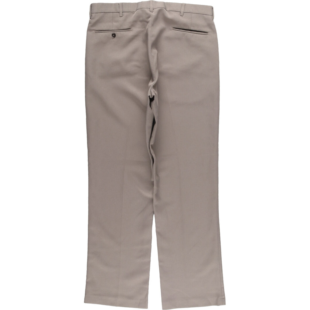70s~80'S Vintage slacks for men, size W34 unclear gray type Vintage Second Hand