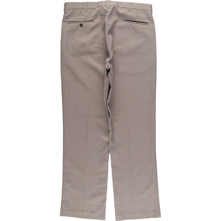 70s~80'S Vintage slacks for men, size W34 unclear gray type Vintage Second Hand