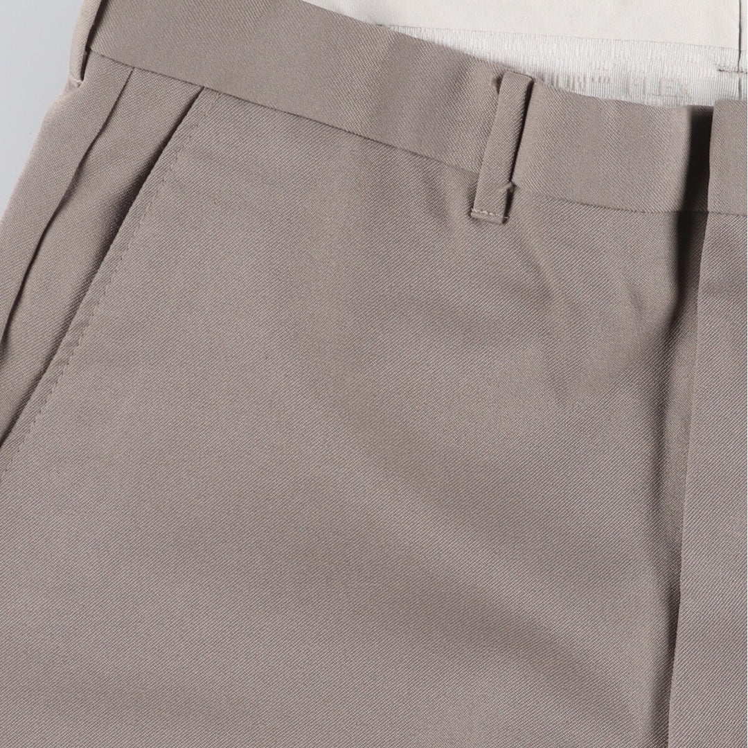 70s~80'S Vintage slacks for men, size W34 unclear gray type Vintage Second Hand