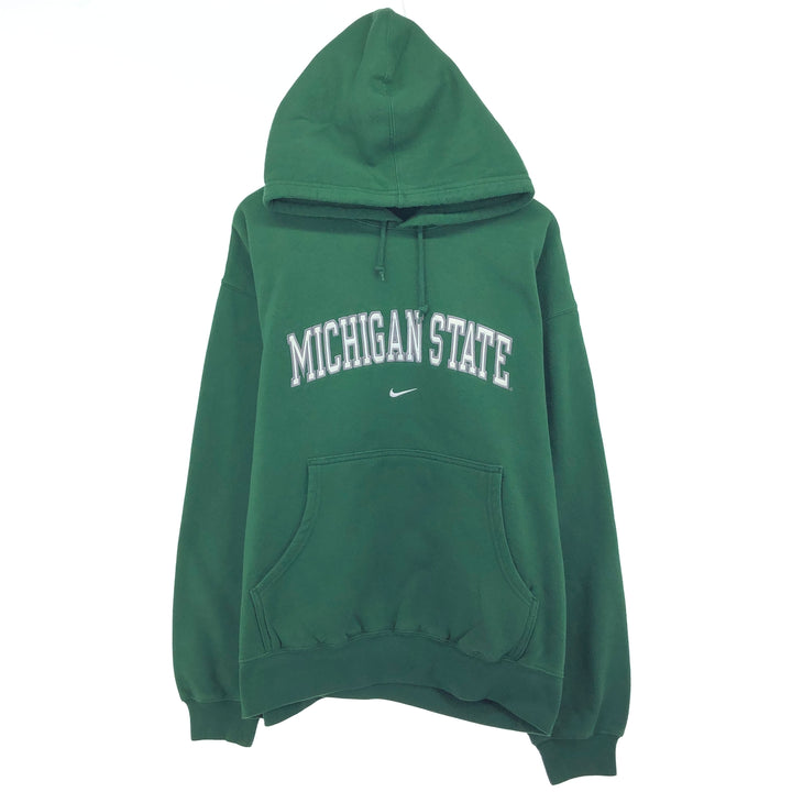 00'S Nike NIKE TEAM MICHIGAN STATE Michigan State University College Sweat Pullover Hoodie Men's XL / eaa468834