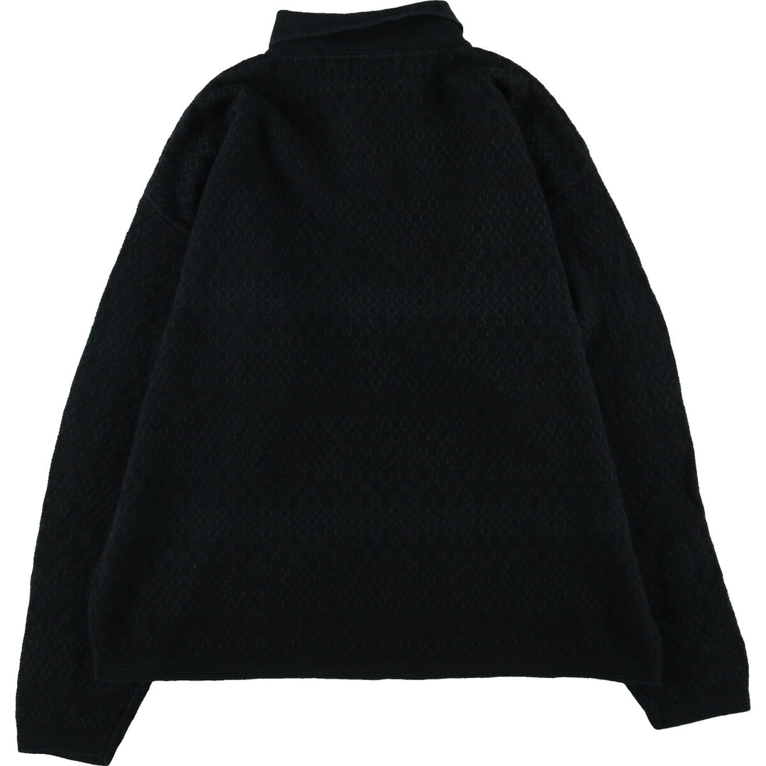 COLLEZIONE DANTE all-over print polo knit sweater made in Italy, men's size M /eaa468884