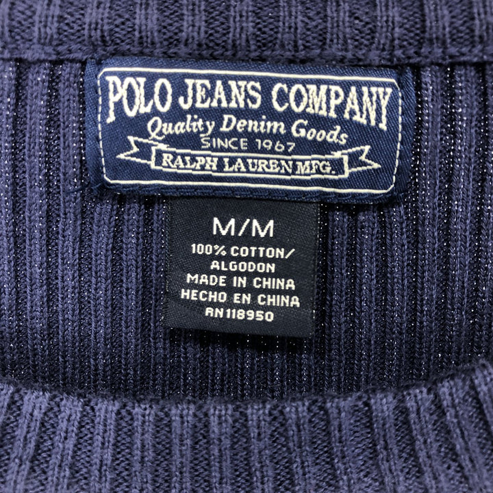 Ralph Lauren POLO JEANS COMPANY Ribbed cotton knit sweater Men's M size / eaa468914