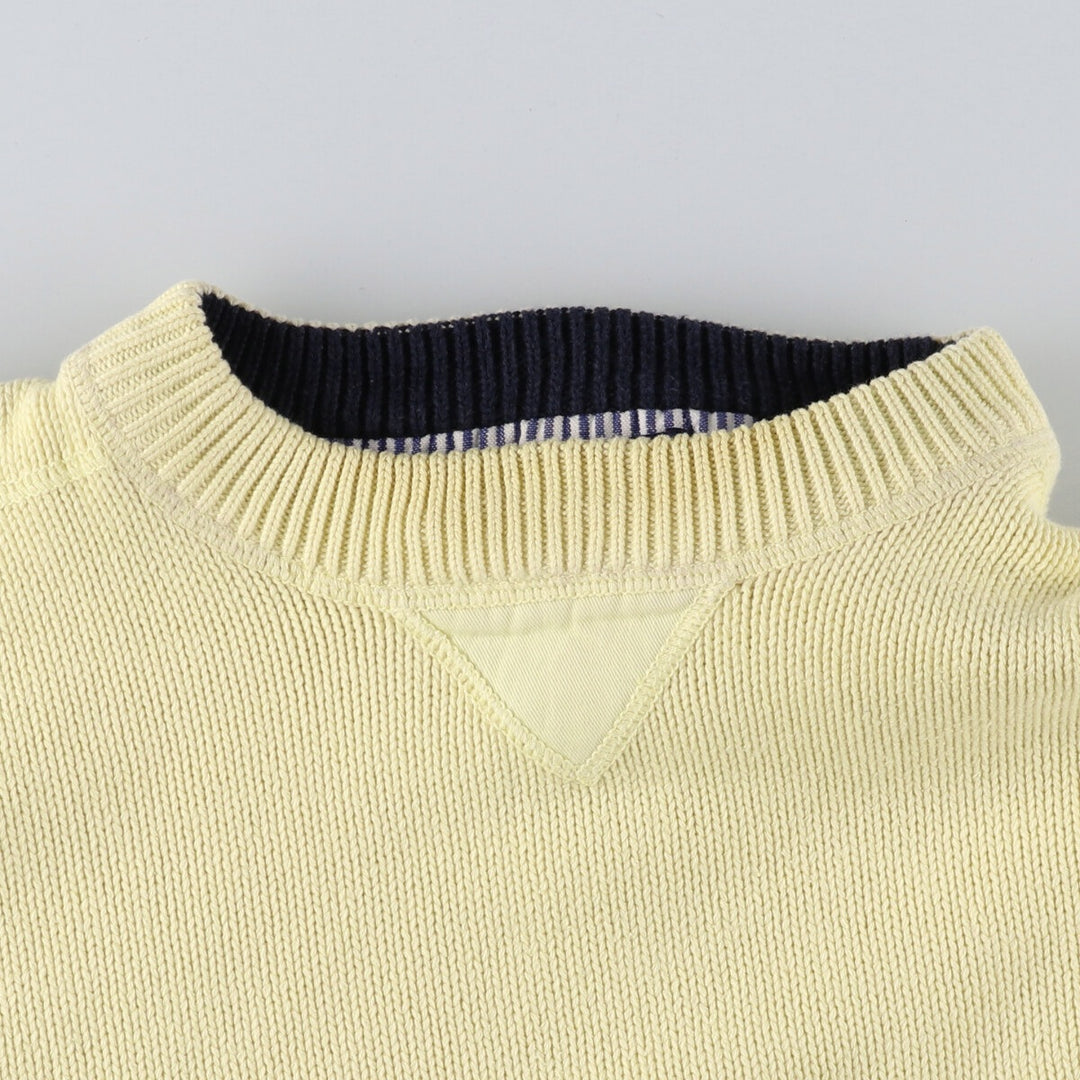 90s~ Tommy Hilfiger Cotton Knit Sweater Men's XXL Vintage cotton unbleached Vintage Second Hand