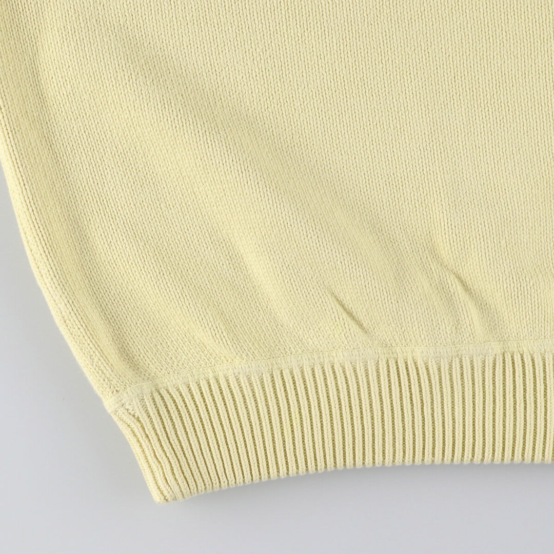 90s~ Tommy Hilfiger Cotton Knit Sweater Men's XXL Vintage cotton unbleached Vintage Second Hand