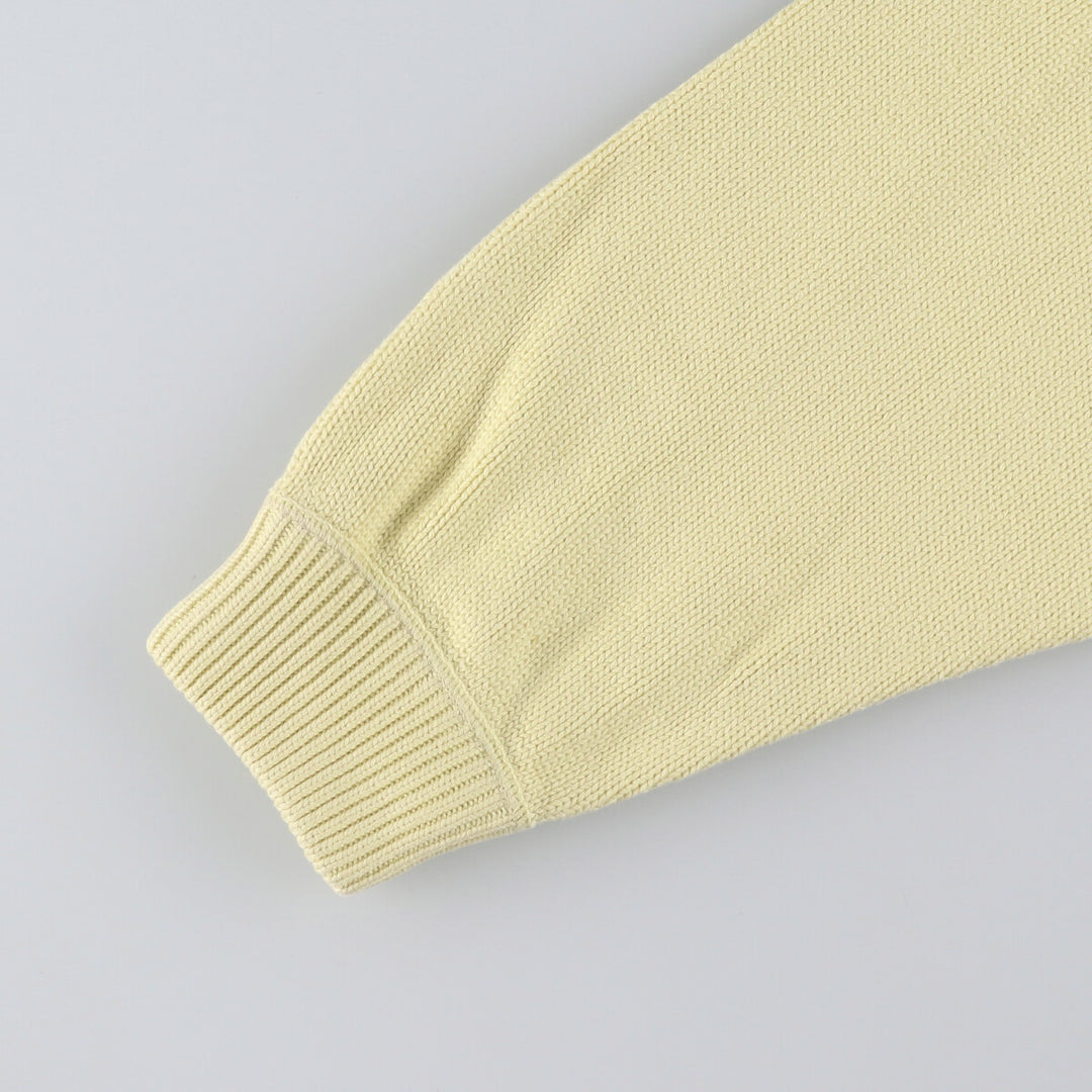 90s~ Tommy Hilfiger Cotton Knit Sweater Men's XXL Vintage cotton unbleached Vintage Second Hand