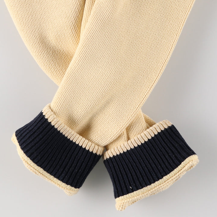 90s~ Tommy Hilfiger Cotton Knit Sweater Men's XXL Vintage cotton unbleached Vintage Second Hand