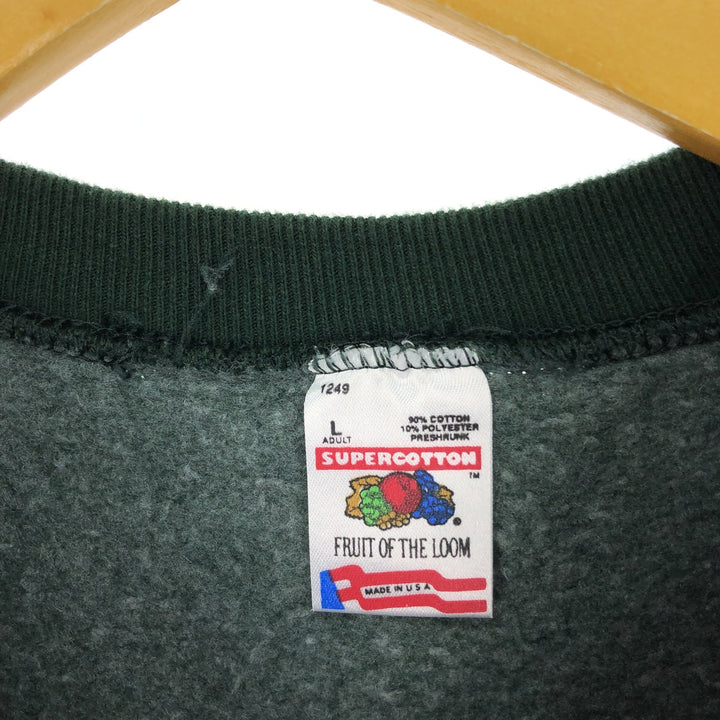 90'S Fruit of the Loom College Sweatshirt, Made in USA, Men's Size L, Vintage /eaa468964