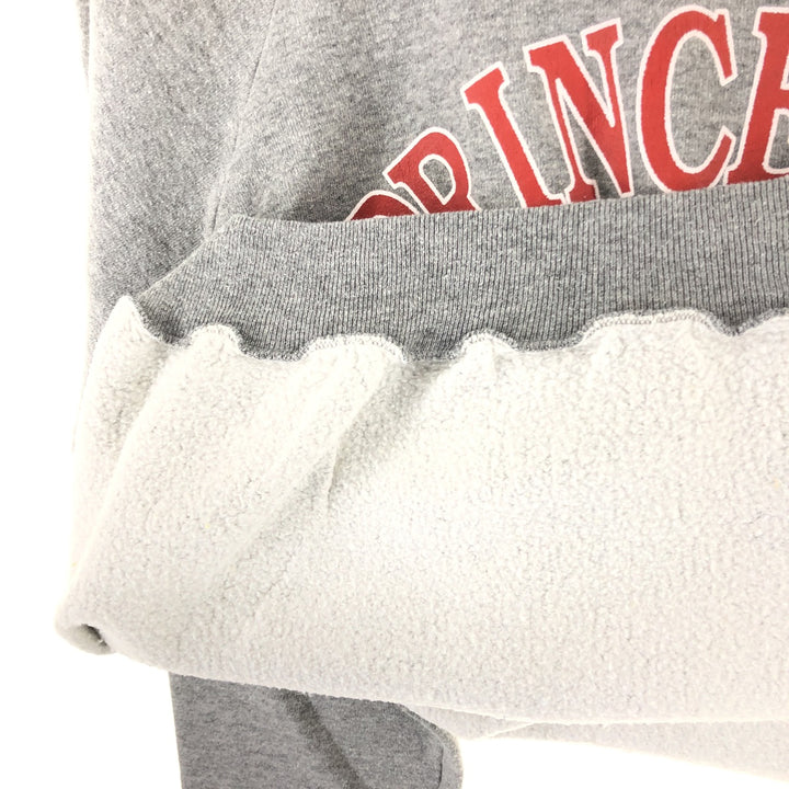 Vintage 80s-90'S Princeton University College Sweatshirt, Made in USA, Men's Size L polyester gray type Vintage Second Hand