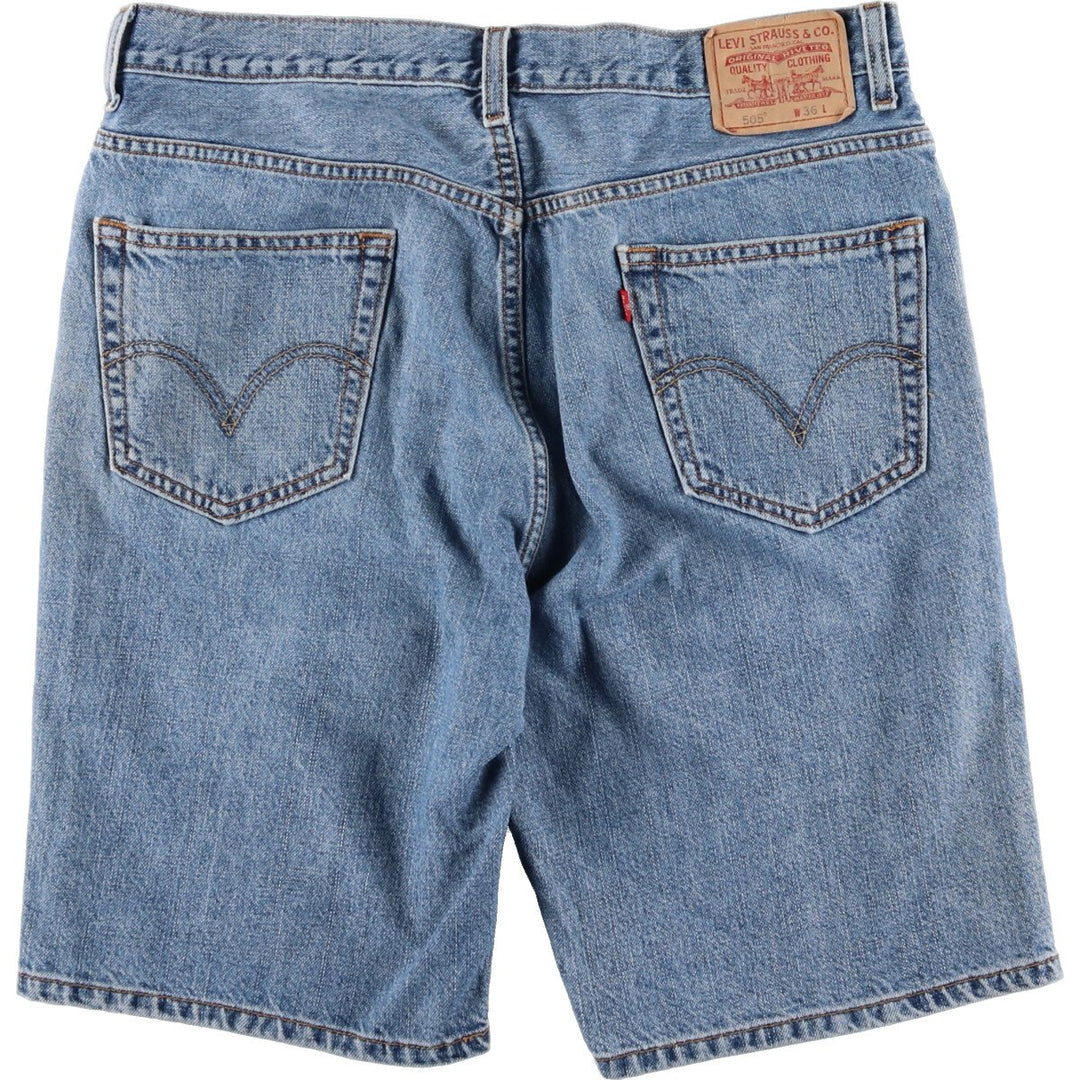 Levi's 505 REGULAR FIT denim shorts, short pants, men's size w36 / eaa469036