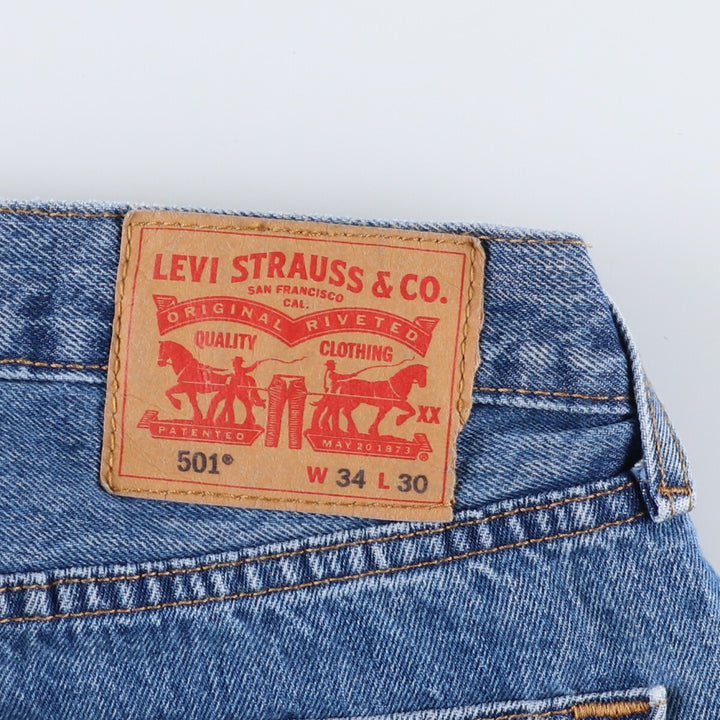 Levi's 501 straight denim pants for men, equivalent to W35 / eaa469042